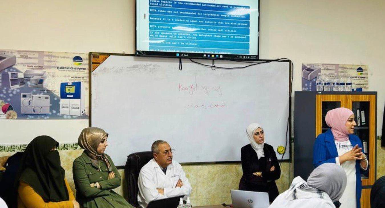 A scientific training course on testing (karyotyping) in the Department of Pathological Analysis