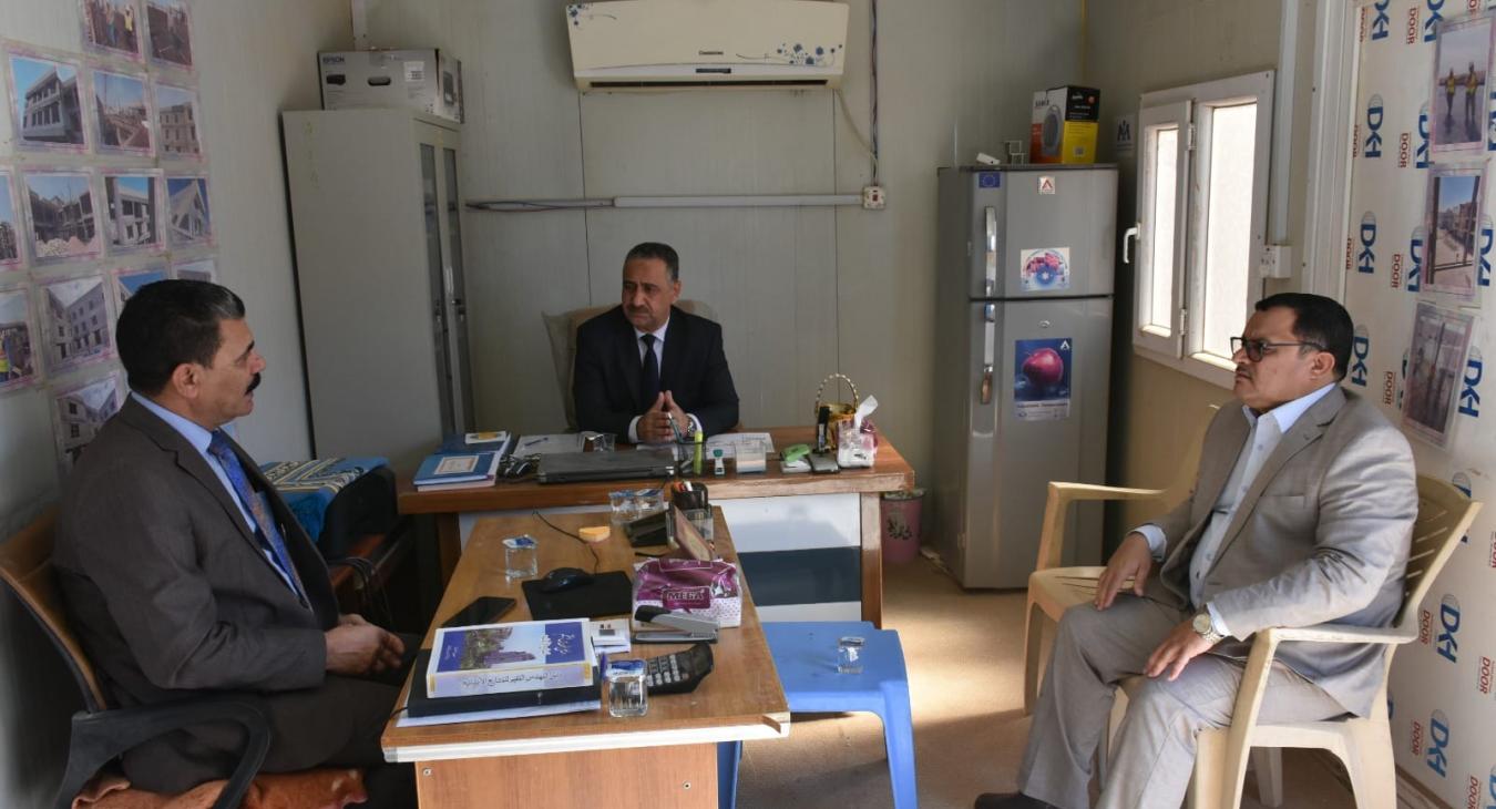 The President of the University of Fallujah, the respected Professor Dr. Ahmed Suleiman Hamad, inspected the College of Nursing