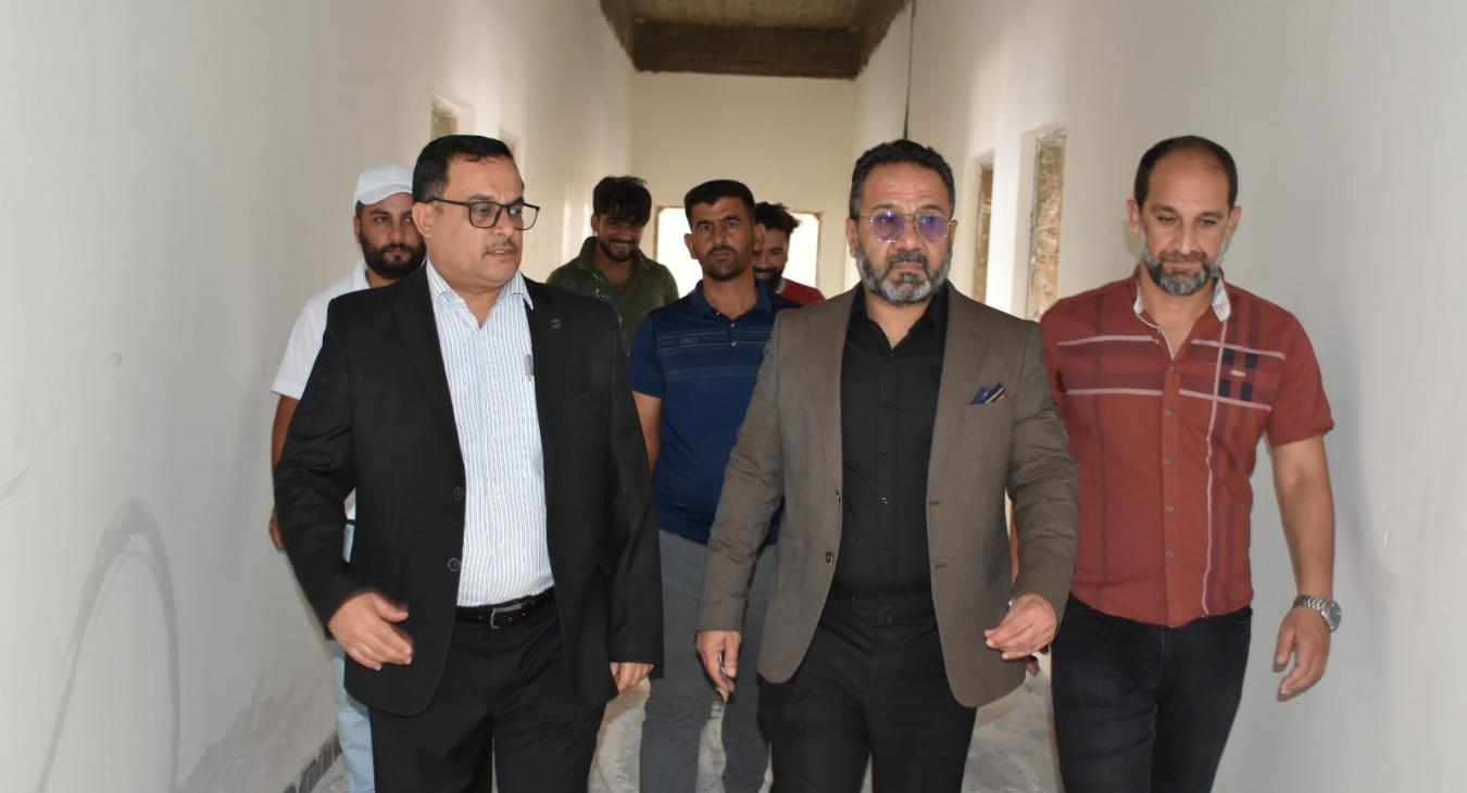 An inspection visit by the Dean of the College to the alternative site of the College of Applied Sciences